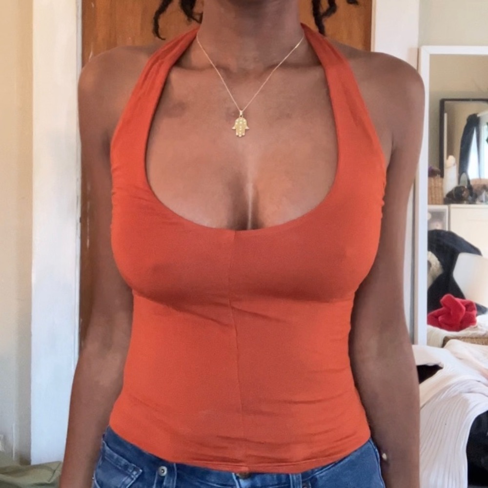 Urban outfitters copper halter top
